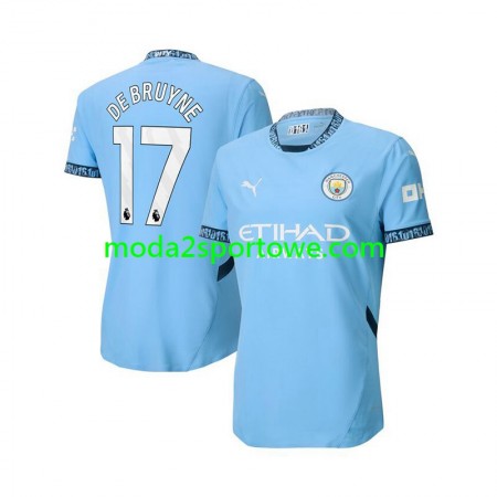 Koszulka Manchester City Kevin De Bruyne 17 Domowe Stroje Piłkarskie 2024/25 Krótki Rękaw